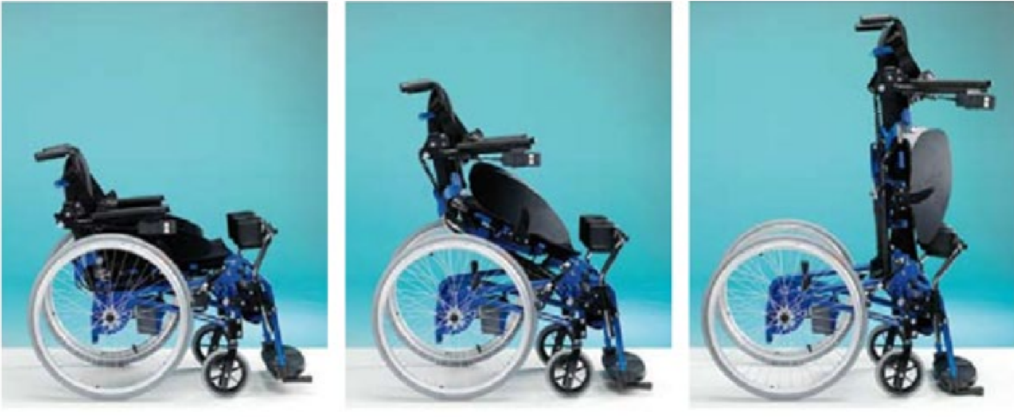 64 Hi-lo Manual Standing Wheelchair - Vassili Standing Wheelchair (2083x1458), Png Download
