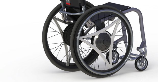 A New Wheel Design By Salim Nasser A Nasa Engineer, - Wheelchair Geared Wheels (620x322), Png Download