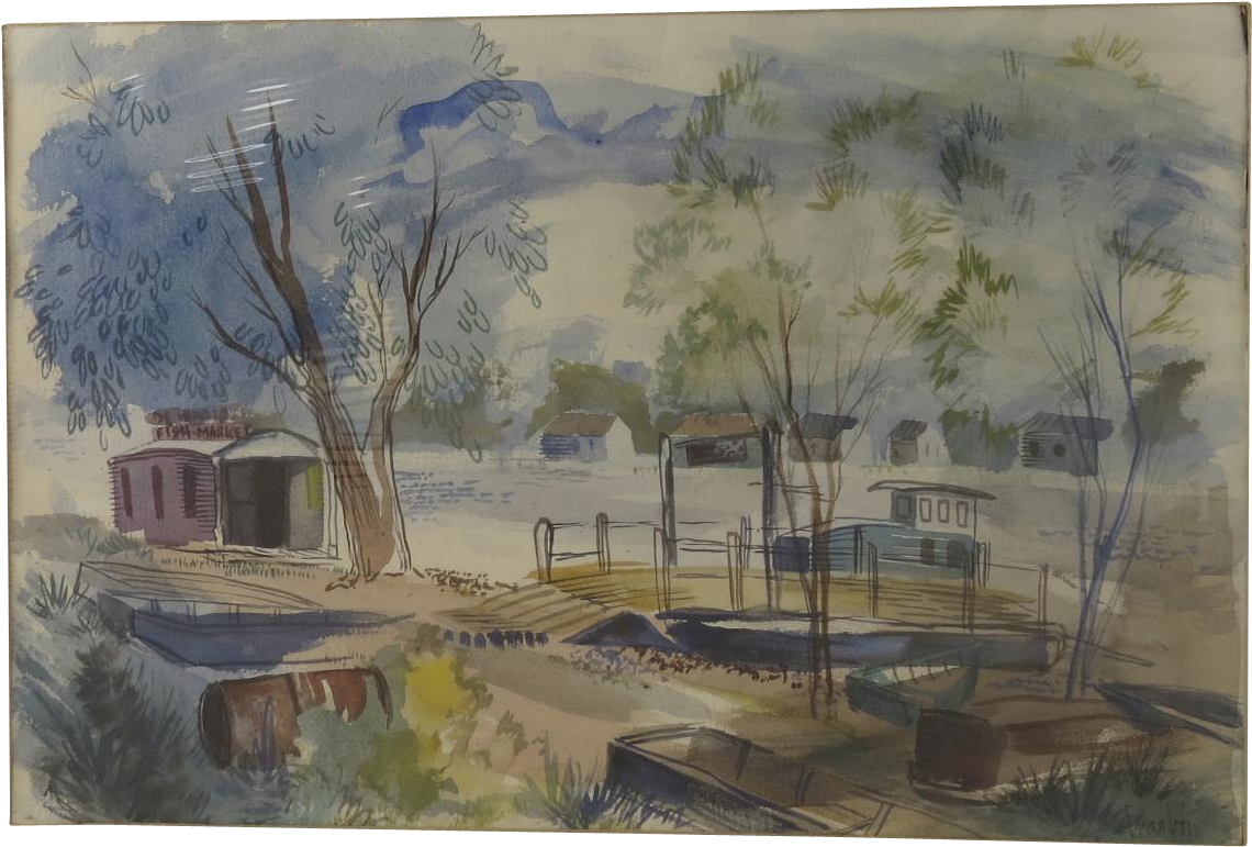 Watercolor By Georgia Dearborn - Painting (1139x1139), Png Download