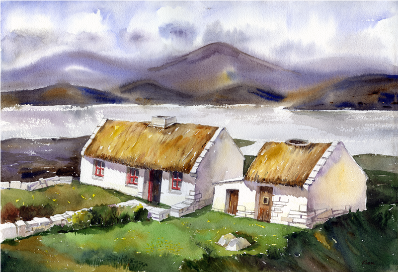 Thatched Cottage - Cottage (800x800), Png Download