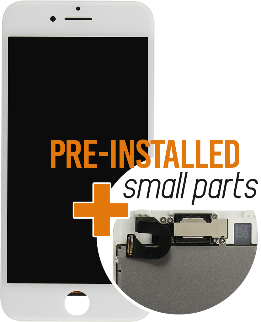 Iphone 7 White Lcd Screen And Digitizer Full Assembly - Liquid-crystal Display (1200x1200), Png Download