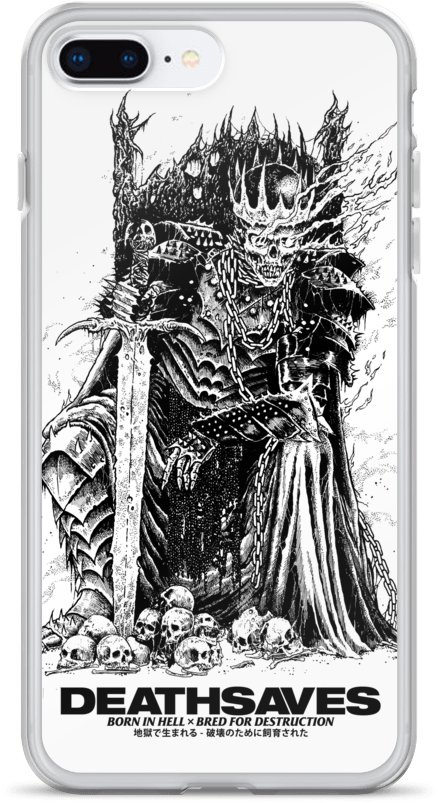 Death Knight [white] Iphone Case - Iphone (1000x1000), Png Download