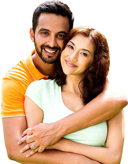 Indian-couple - Happy Indian Joint Family (524x541), Png Download