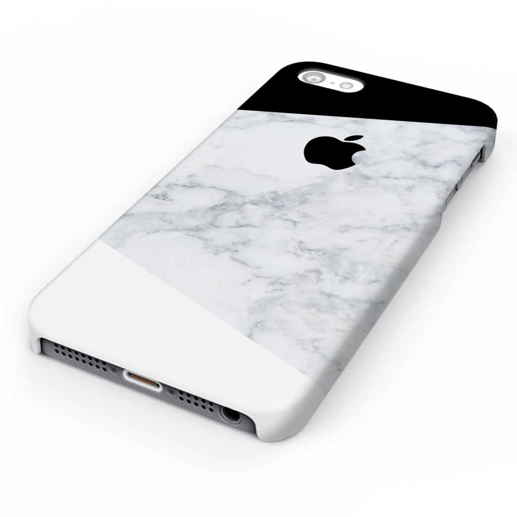 White Marble Back Cover Case For Iphone 5/5s/se - Iphone (1024x1024), Png Download