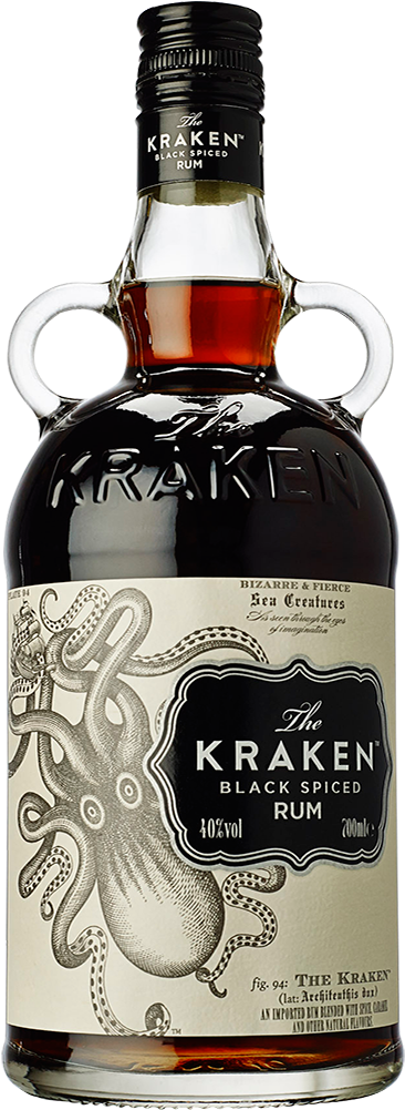 Kraken Rum - Kraken Black Spiced Rum / Small Bottle (1000x1000), Png Download