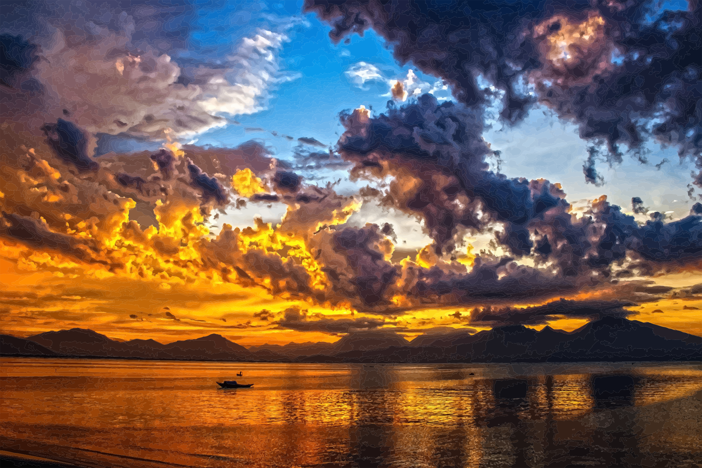 Burning Sky 2 Daily Sketch Jpg Library Library - Mrng Sky Png Hd (2400x1600), Png Download
