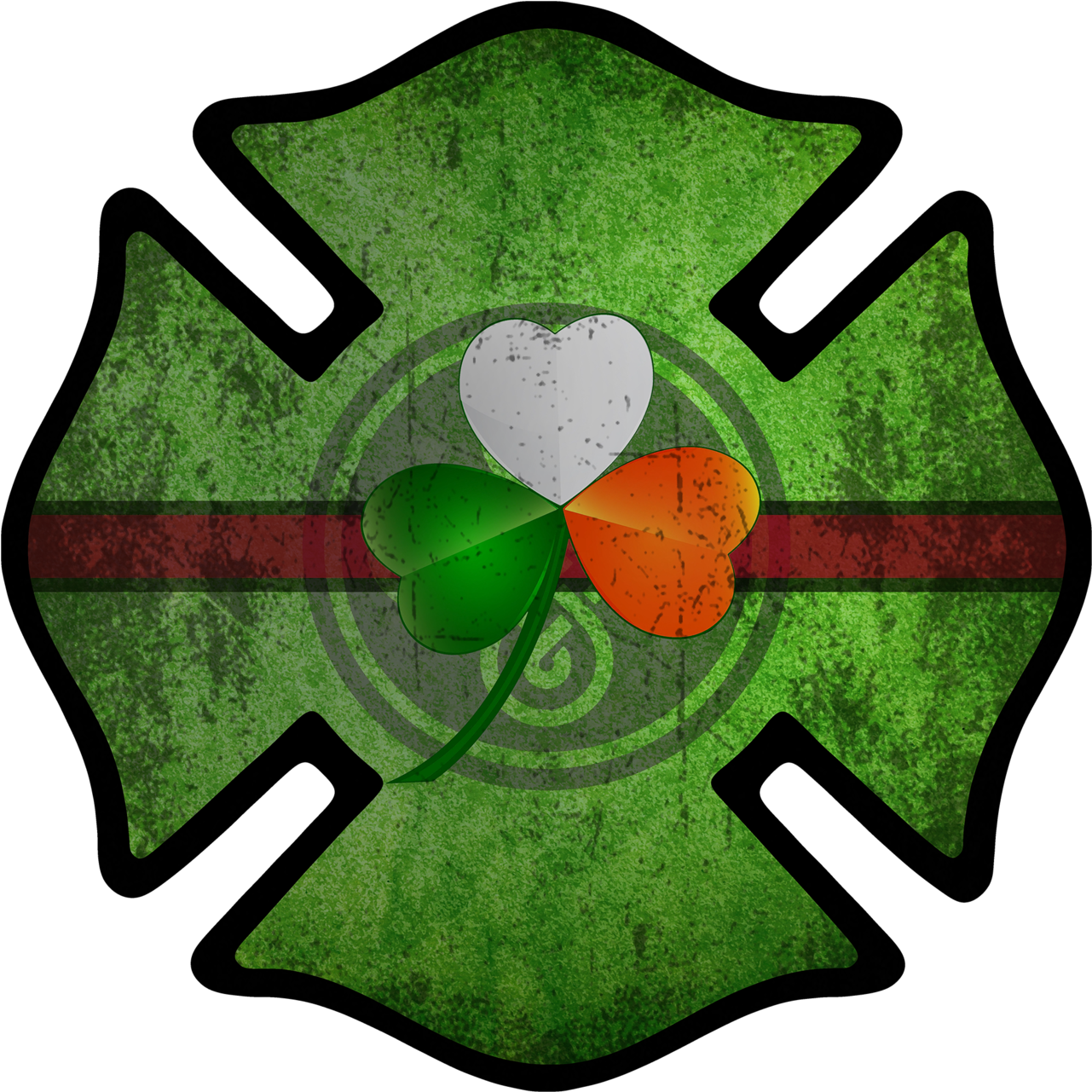 Irish Firefighter - Pre-order - Firefighter Decal (1400x1400), Png Download