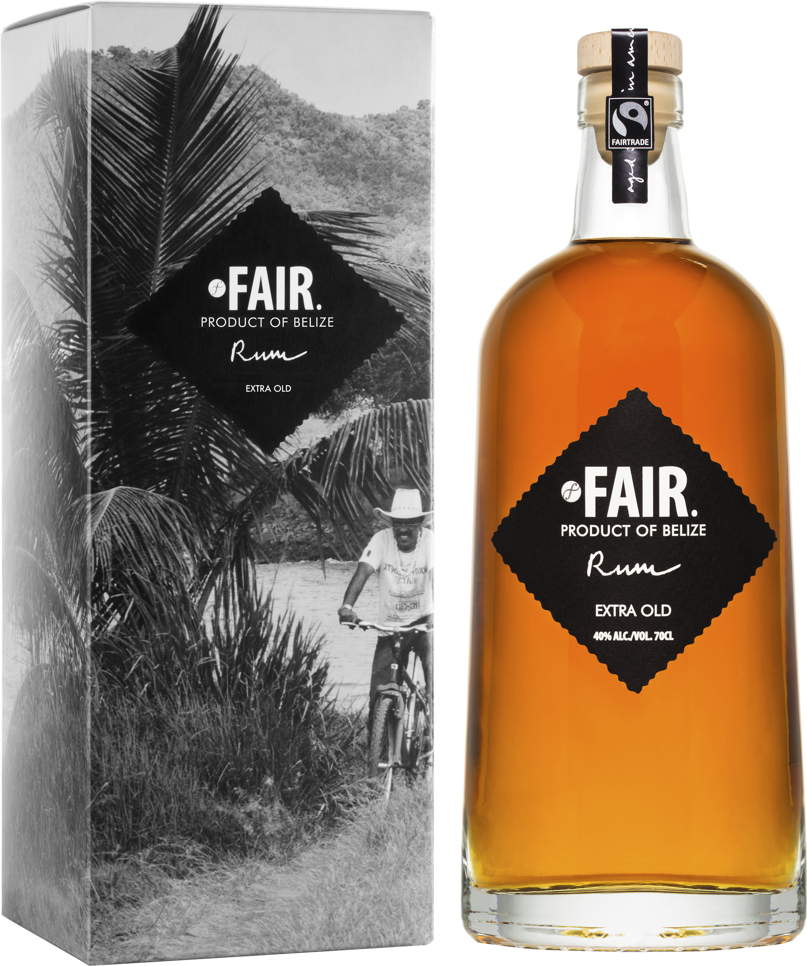 Belize Rum - Fair Spirits Belize Rum X 1 (3611x3679), Png Download