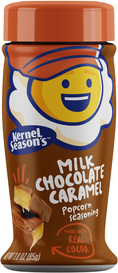 Milk Chocolate Caramel Popcorn Seasoning - Kernel Season's All Natural Popcorn Seasoning Kettle (1000x1000), Png Download