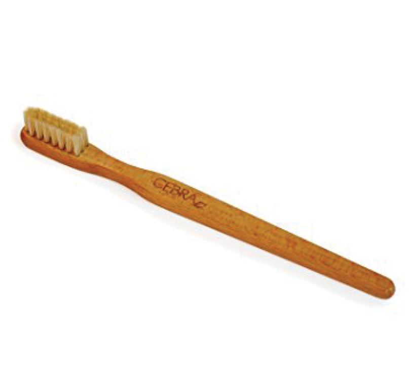 Cebra Wooden Toothbrush With Natural Bristles - Toothbrush Made Of Wood (1024x768), Png Download