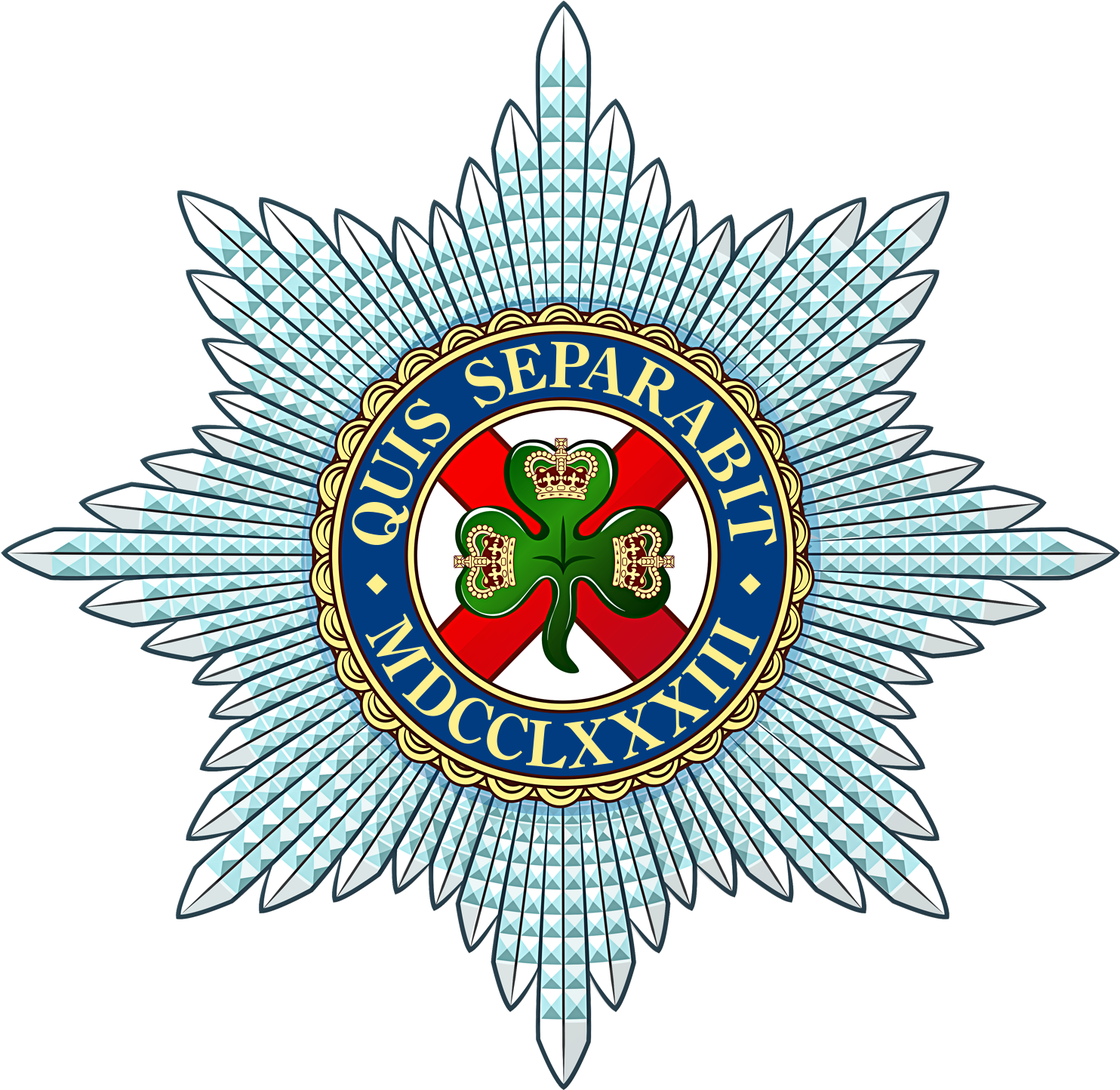 Irish Guards Badge - Irish Guards (1500x1500), Png Download