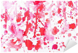 Abstract Watercolor Aquarelle Hand Drawn Red Drop Splatter - Watercolor Painting (400x400), Png Download