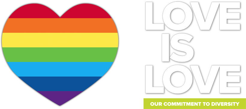 Slide Background Love Is Love - Logo Love Is Love Png (1000x392), Png Download