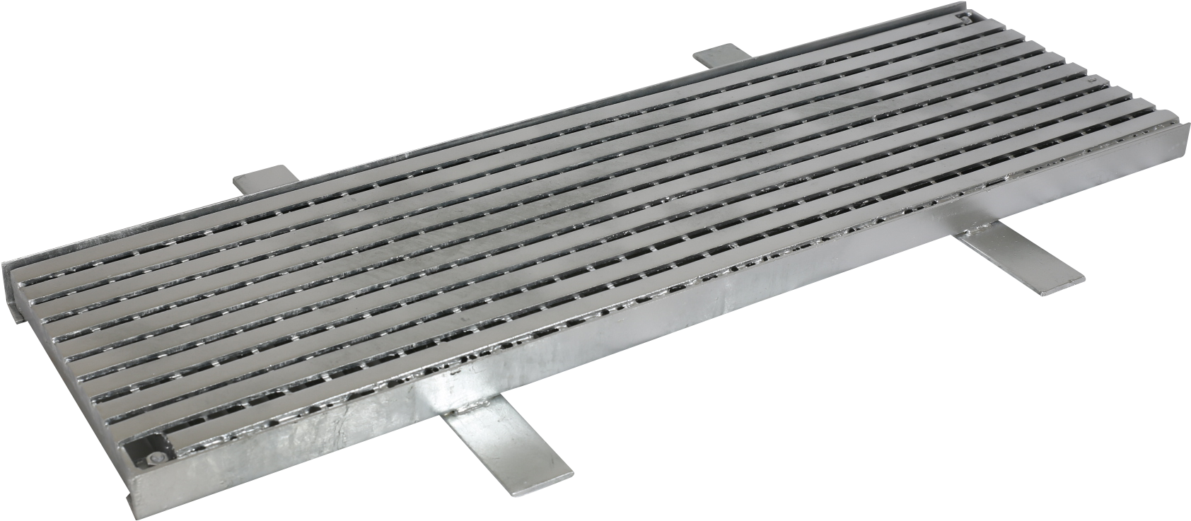 Galvanised Heelproof Trench Grates - Outdoor Bench (1920x1280), Png Download