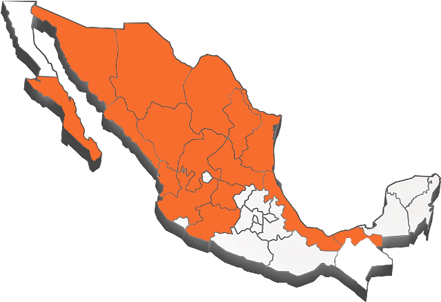 24/03/2017 San Luis Potosi 24/03/2017 Sinaloa 24/03/2017 - Isometric Map Mexico (680x500), Png Download