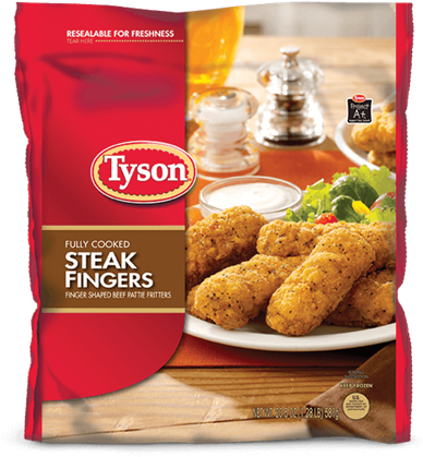 Tyson Chicken Fried Steak Fingers (655x547), Png Download