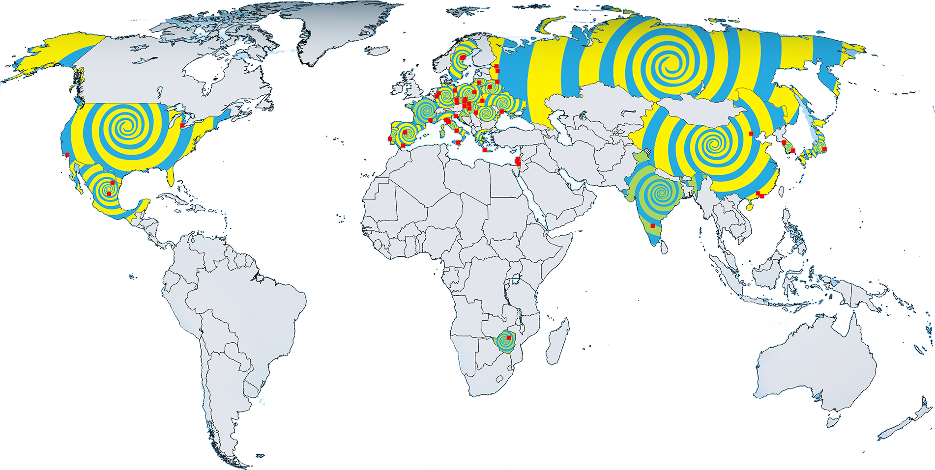 International Dance Centre - Map Of Countries That Have Had Female Leaders (1902x957), Png Download