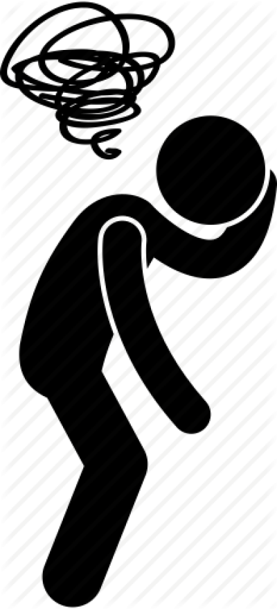 Blur, Dizzy, Fed Up, Headache - Illustration (400x878), Png Download