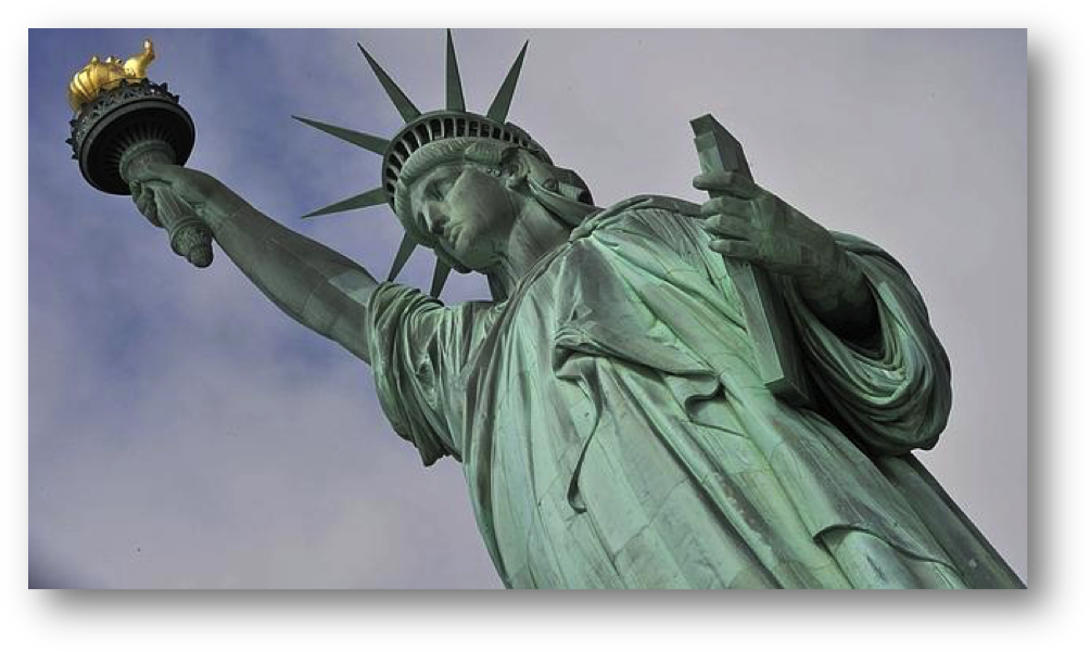 Estatua-libertad - Statue Of Liberty (1017x614), Png Download
