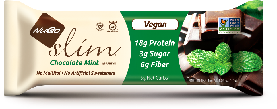 Slim - Nugo Slim Crunchy Peanut Butter (1000x419), Png Download