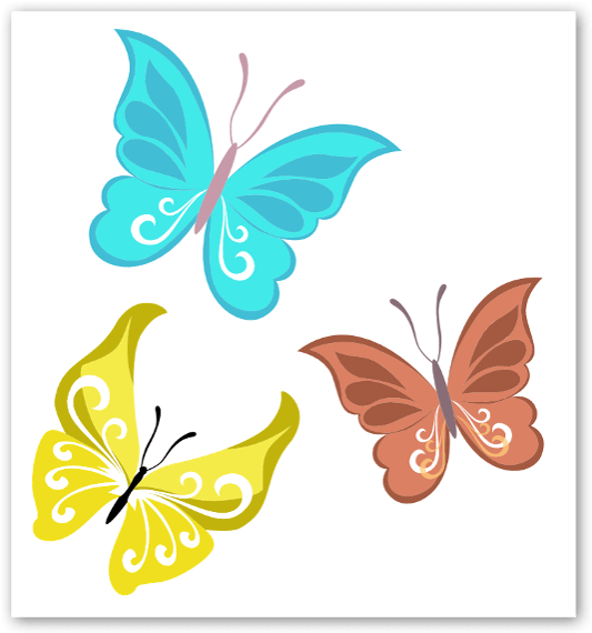 Borboletas Sticker - Brush-footed Butterfly (563x600), Png Download
