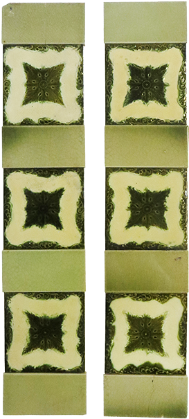 Original Unusual Edwardian Fireplace Tiles - Paw (650x650), Png Download