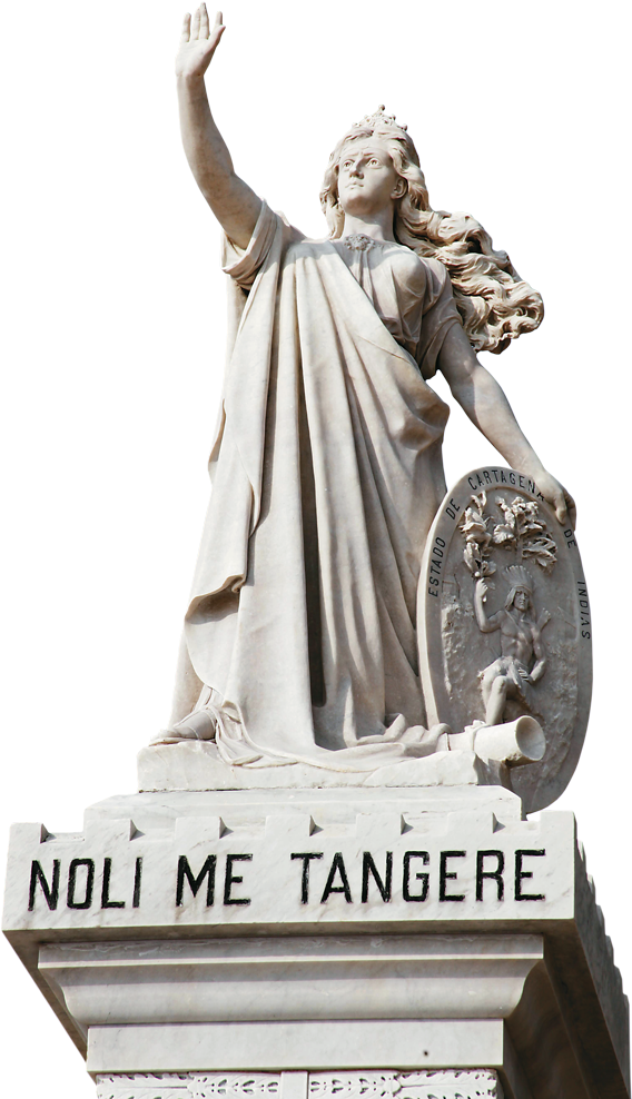 Homenaje A La Libertad - Statue (586x1000), Png Download