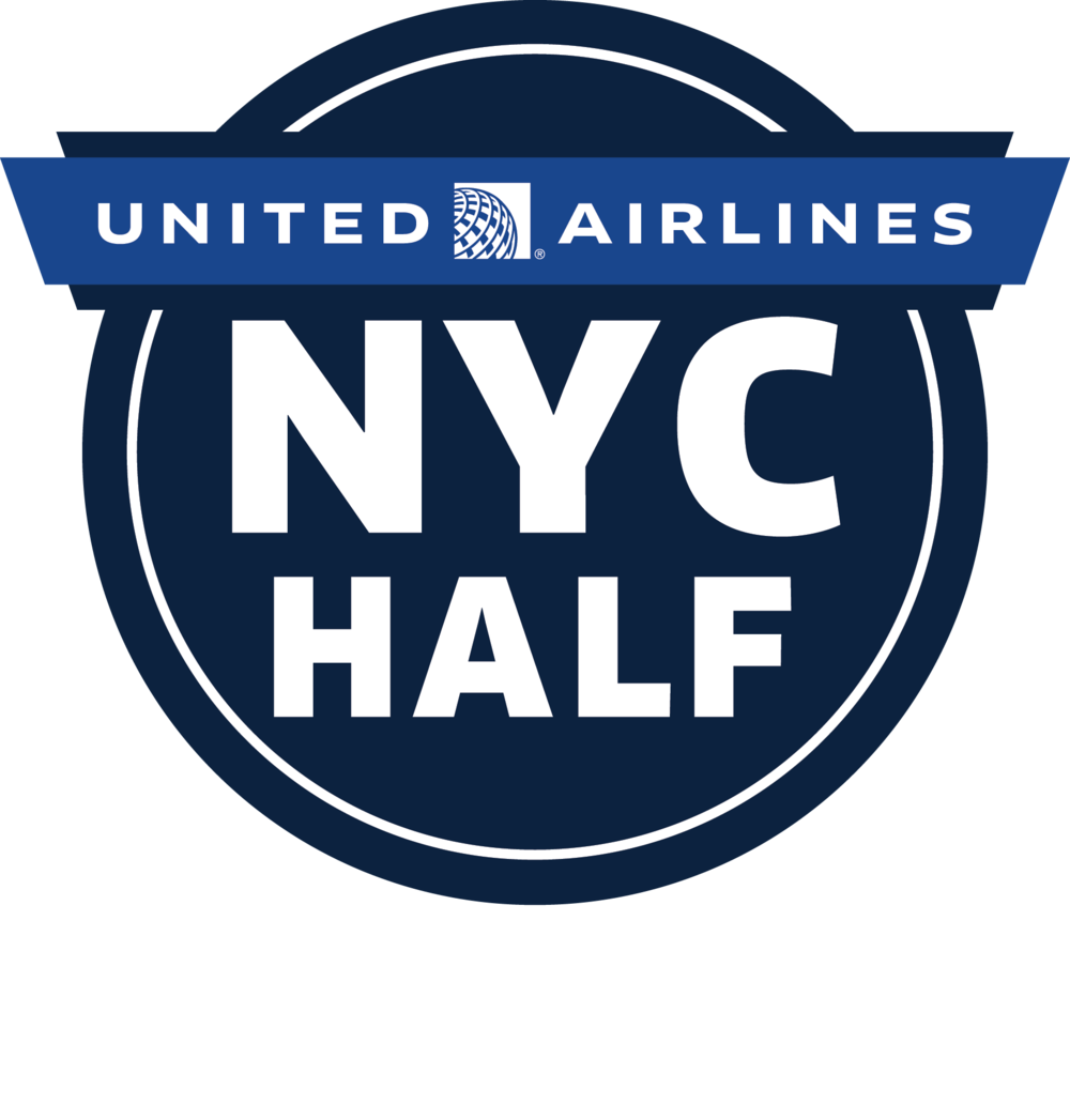 Nych15 Logo 3p Nodc Fc Pms Cs5-white - United Airlines Half Marathon 2018 (1000x1047), Png Download