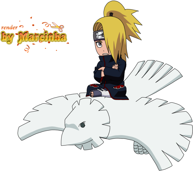 Akatsuki ,акацуки,naruto,наруто, Naruto Shippuuden,anime, - Deidara Chibi Marcinha (1057x755), Png Download
