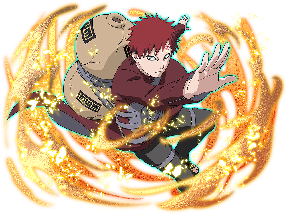 Kazekage No Gaara E Deidara Akatsuki, Receberam Melhorias - New Gaara Naruto Blazing (1020x832), Png Download