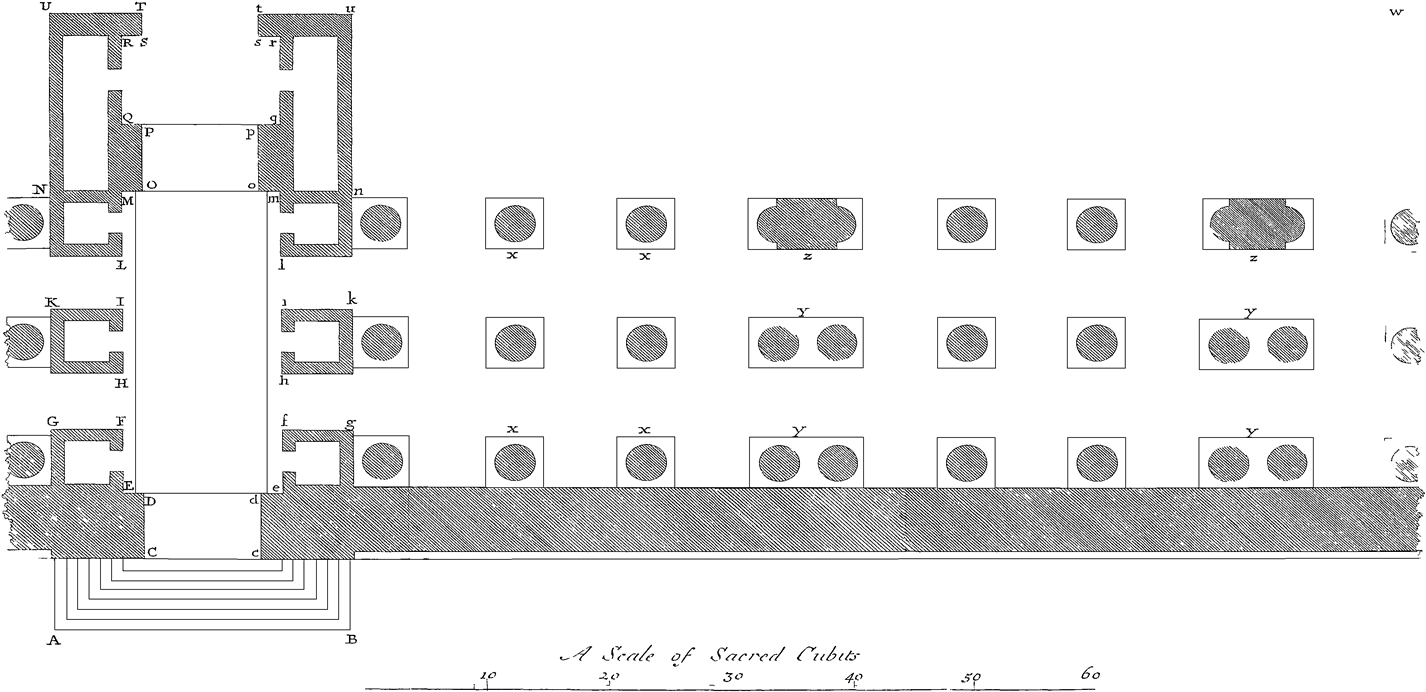 A Particular Description Of One Of The Gates Of The - Technical Drawing (1500x706), Png Download