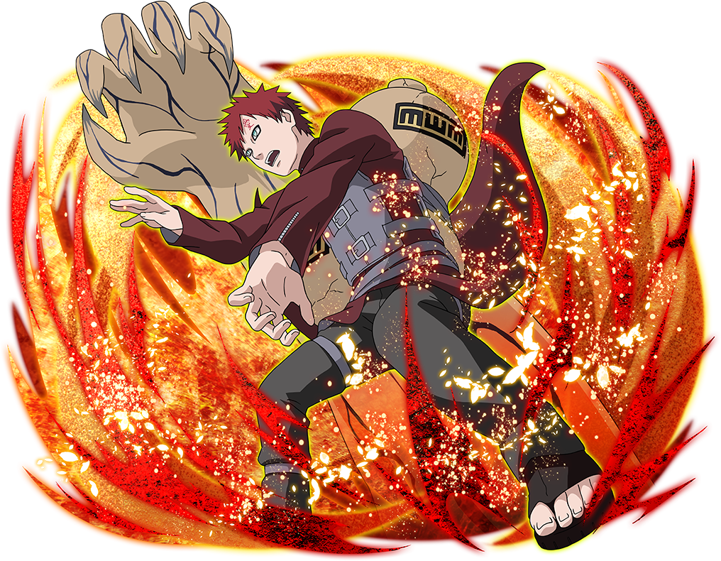 Kazekage No Gaara E Deidara Akatsuki, Receberam Melhorias - Gaara Sandstorm Commanding Kage (1024x824), Png Download