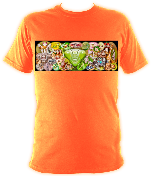 Orange-3 - Active Shirt (595x680), Png Download