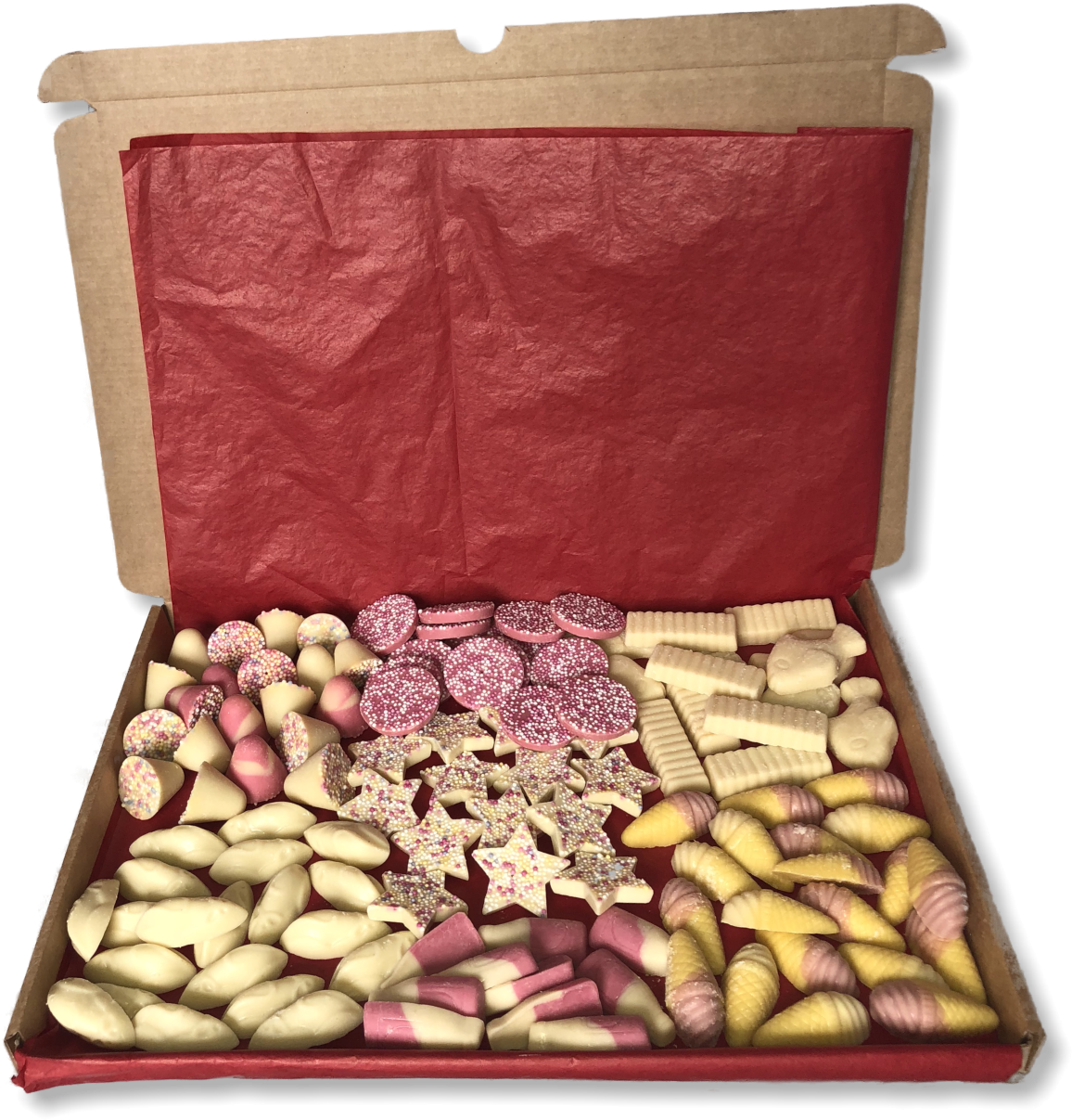 Details About White Chocolate Gift Box Hamper Personalised - Nut (1250x1292), Png Download