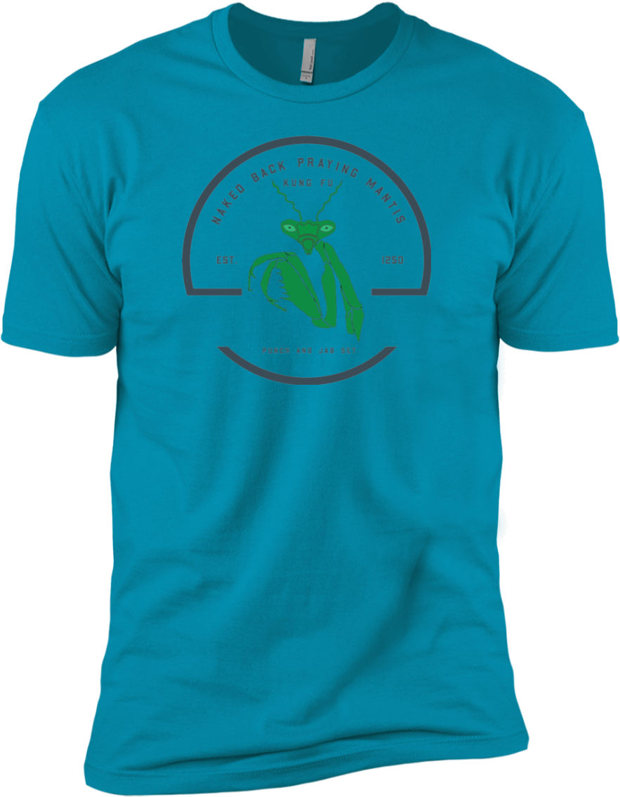 Praying Mantis Vintage Premium Short Sleeve T-shirt - Shirt (1155x1155), Png Download