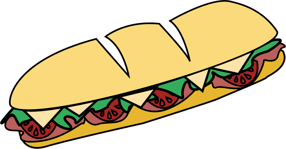 Hoagies Roma Deli Vector Free Download - Sub Sandwich Clipart Png (926x484), Png Download