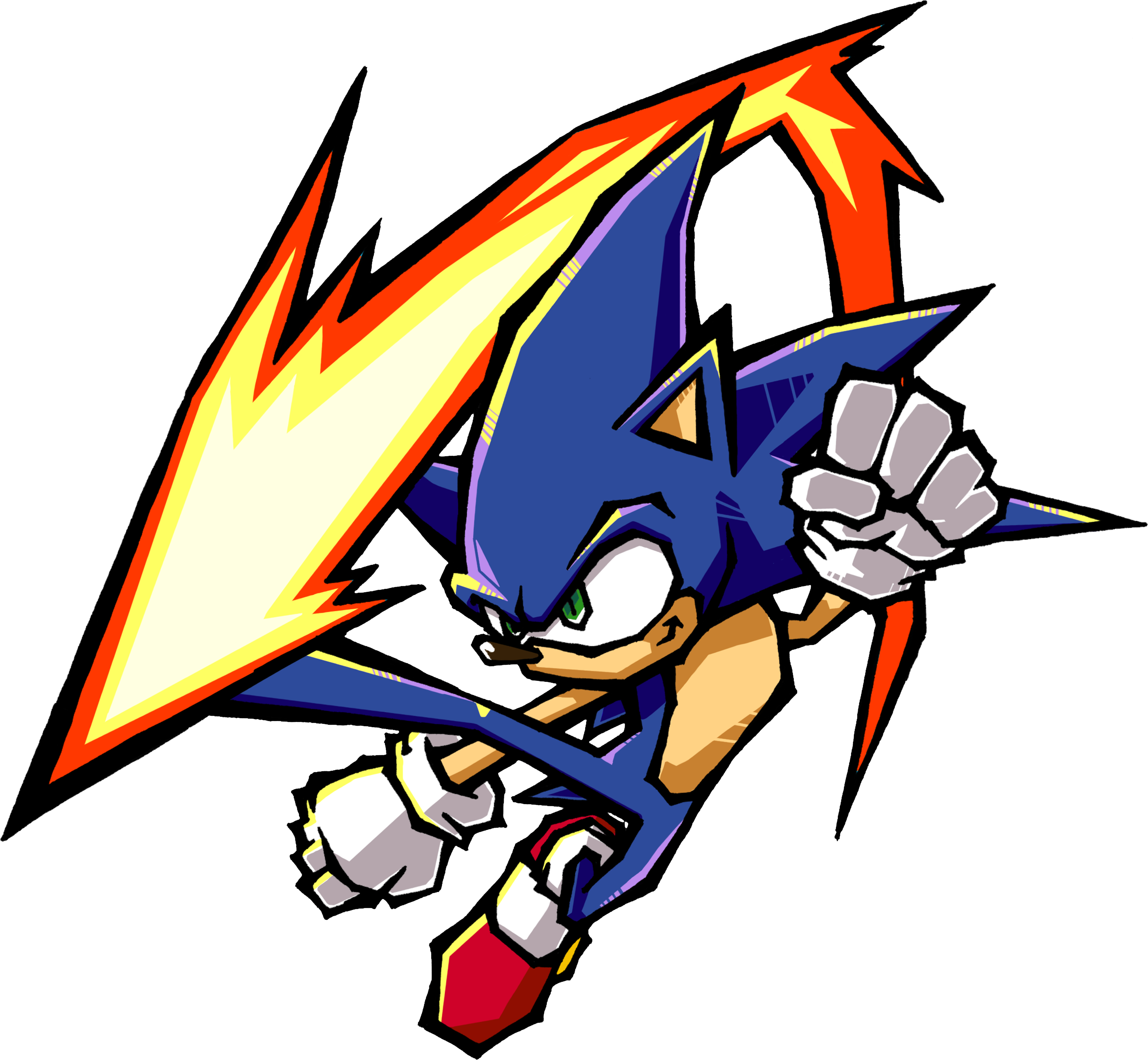 Sonic Battle 3 - Sonic Battle Official Art (6806x6285), Png Download