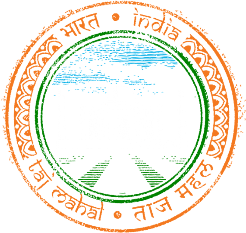 Free Png Download India Stamp Transparent Clipart Png - India Stamp Clipart Png (850x787), Png Download