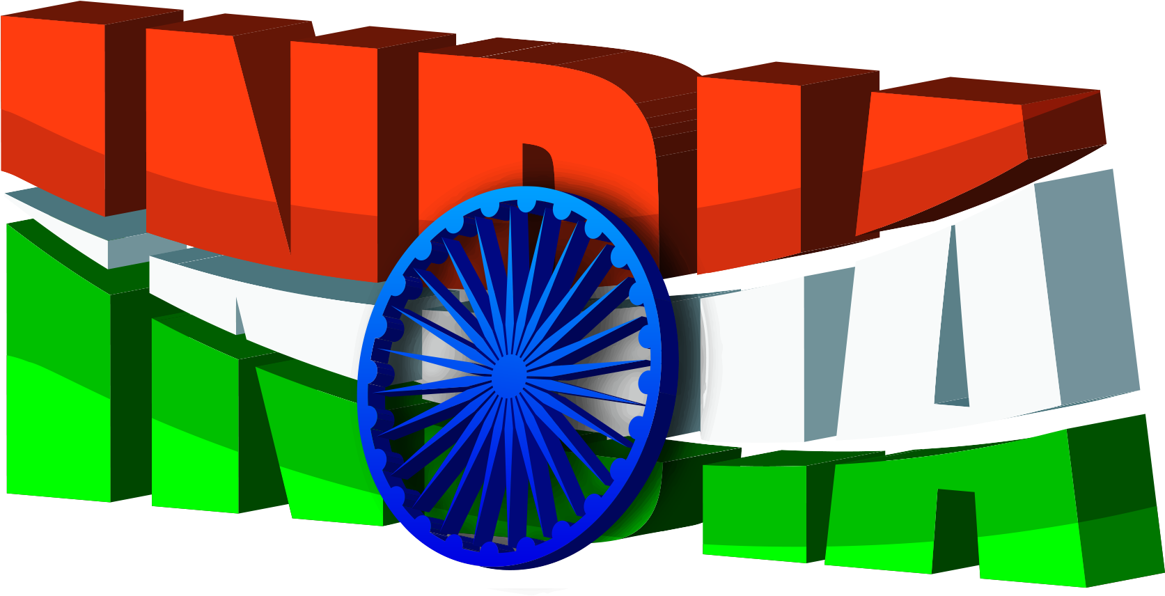 Download - Flag Picture In India (1983x1001), Png Download