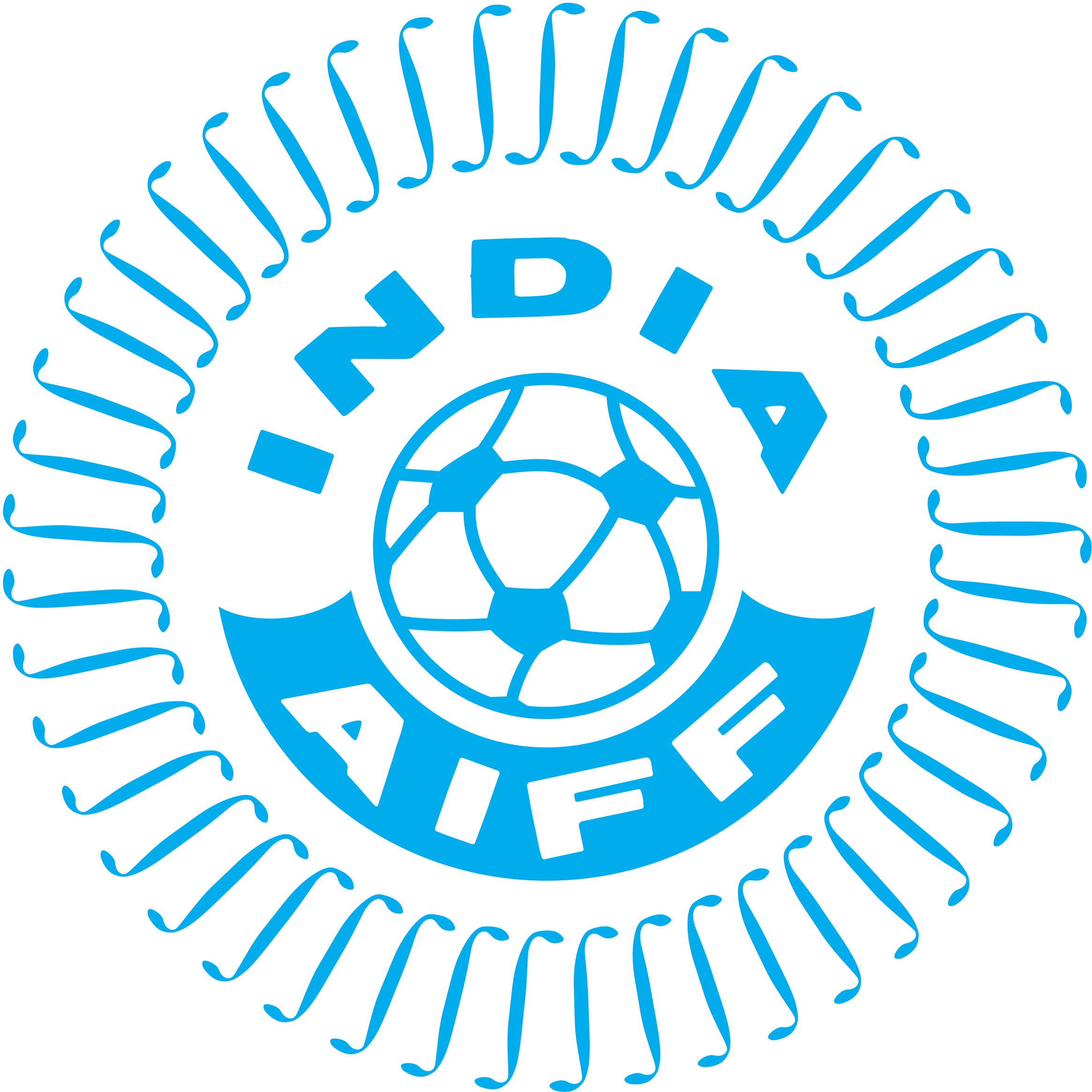 India Football Federation Logo Png Transparent - 2016 Ktm 300 Exc Service Manual (2400x2400), Png Download