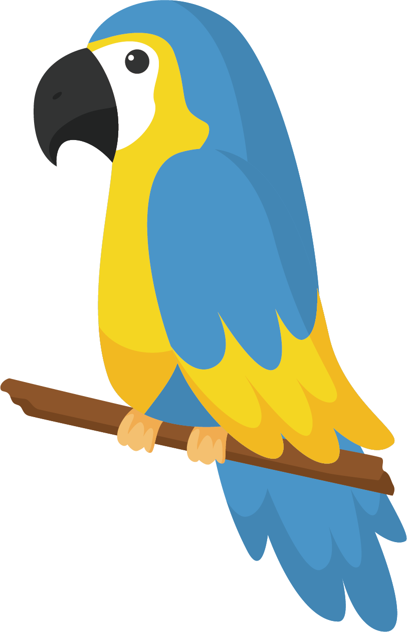 Clipart Freeuse Download Bird Multicolored Transprent - Loro Dibujo Png (812x1259), Png Download
