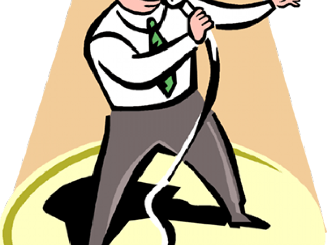 Singer Clipart Karaoke - Illustration (640x480), Png Download