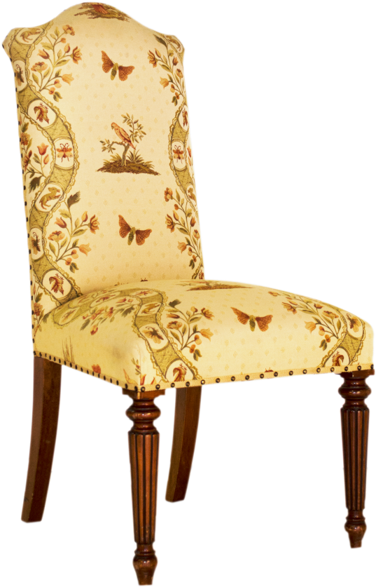 Regency Slipper Chair - Chair (740x873), Png Download