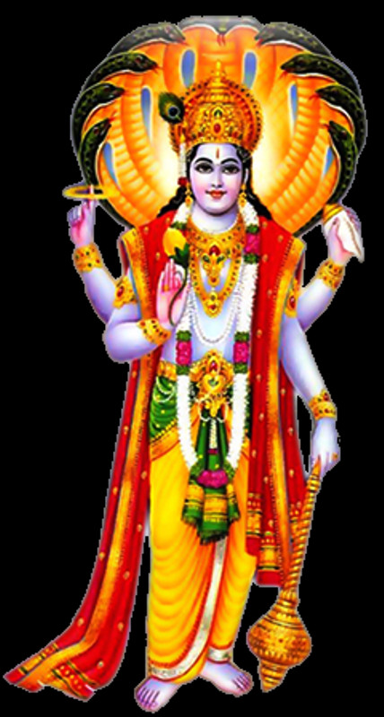 God Png - Full Hd Vishnu Bhagwan Hd (428x800), Png Download