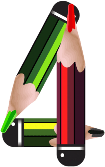 Free Png Download Pencil Number Four Clipart Png Photo - Pencil Numbers Clipart (480x826), Png Download