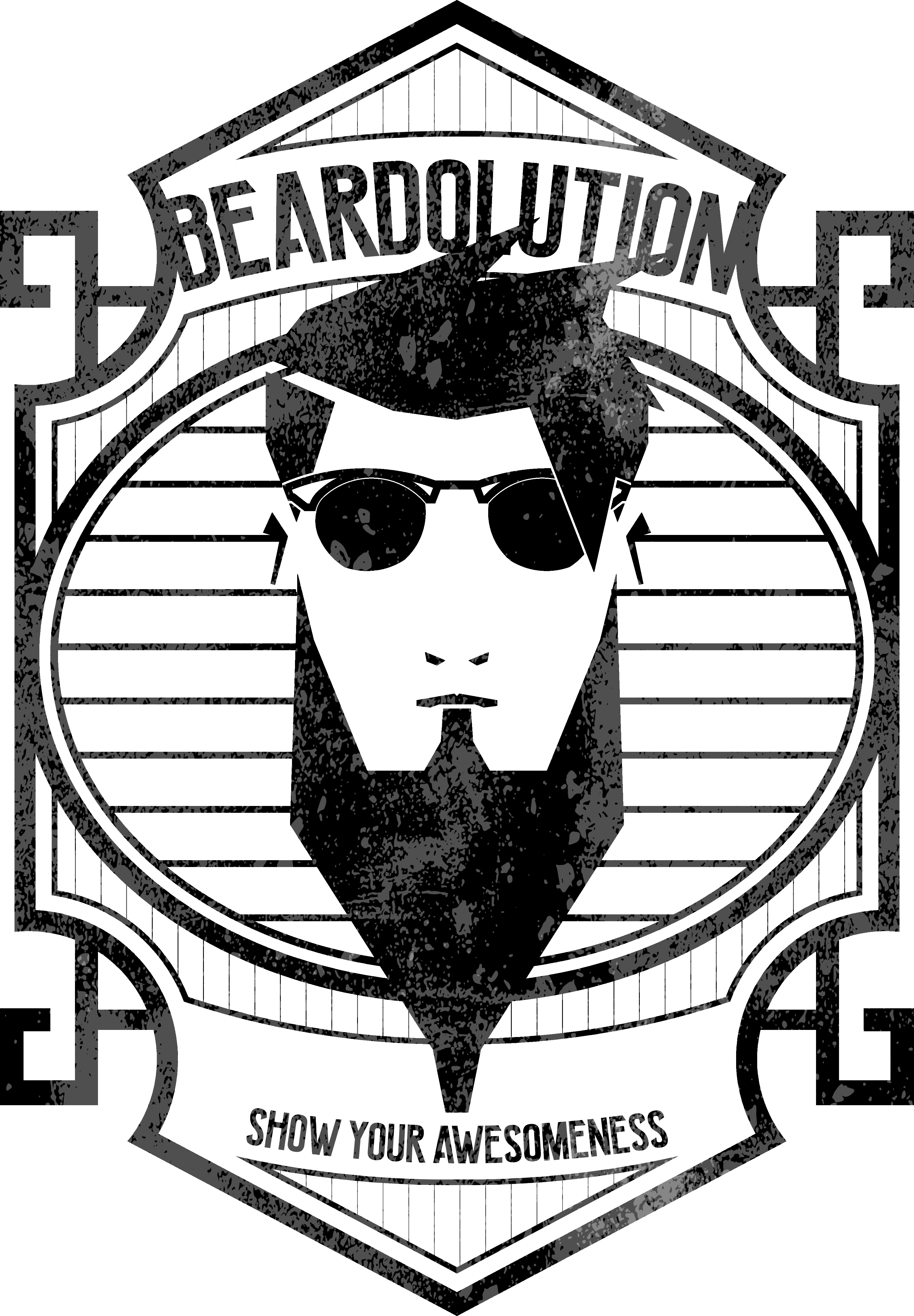 Show Your Awesomeness With Beardolution, The Bearded - Indian Railways (3340x4807), Png Download