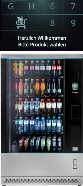 Glass Front Vending Machines With A Lift System - Sielaff Gmbh & Co. Kg Automatenbau (400x790), Png Download
