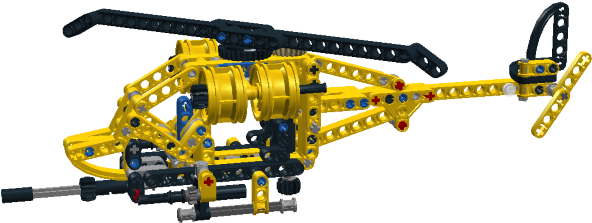 42004 Alternative Helicopter - Lego 42004 B Model (660x480), Png Download