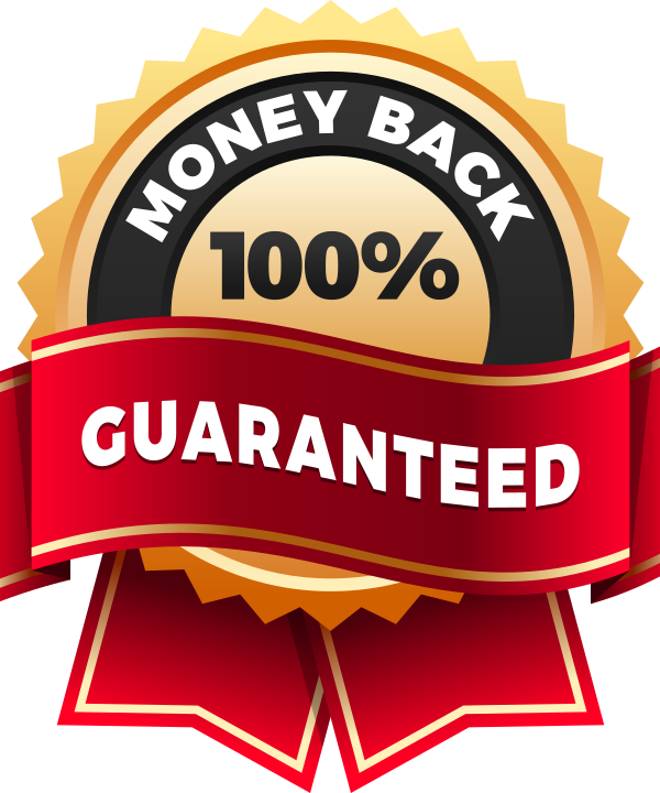 100 Money Back Guarantee Red - Emblem (600x720), Png Download