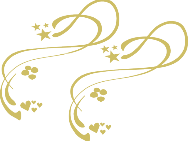 Golden Clipart Lines - Vines Clip Art (640x480), Png Download